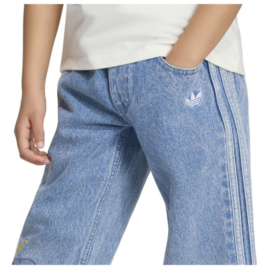 Adidas Παιδικό παντελόνι x Care Bears Loose Denim Pants